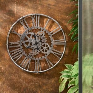 Cogs Indoor Outdoor Wall Clock image 1 of 2