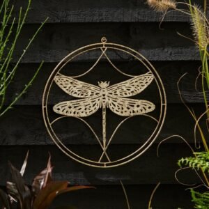 Iron Indoor Outdoor Dragonfly Wall Art image 1 of 2