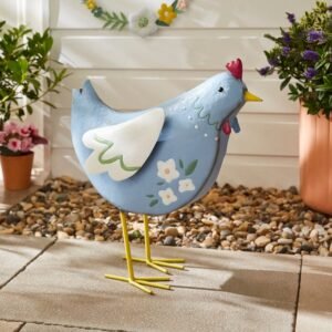 Iron Blue Chicken Ornament image 1 of 2