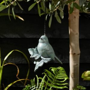 Bronze Resin Hanging Bird Ornament image 1 of 2